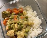 Tárkonyos Zöldséges Csirkeragu Rizzsel 🍛 (Tejmentes, Gluténmentes) recept fázis 6 fotója