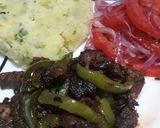A picture of step 3 of Pan fried beef #localfoodcontest_kisumu.