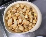 Une image de l'étape 12 de Gâteau halloweenesque aux pommes, coing du Japon et noix.