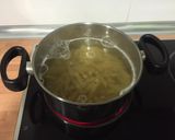 Foto del paso 2 de la receta: Pasta con espinacas, champiñones y pesto