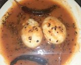 A picture of step 2 of Hyderabadi tamaton ka kat.
