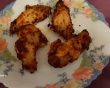 A picture of step 6 of Chicken Wings with Mustard in Air Fryer and Liquid Salad.
