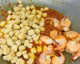 Foto langkah ke 3 dari resep Udang Tahu Balado.