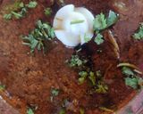 A picture of step 6 of Kala mutton keema.