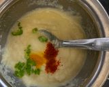 A picture of step 2 of Dal chawal chilla.