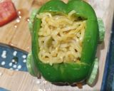 A picture of step 8 of Cheese Maggi stuffed cheese bell pepper.