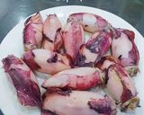 Hình bước làm 3 của món Mực nhồi thịt chiên nước mắm