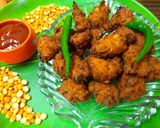 चनाडाळीचे क्रिस्पी पकोडे (Chanadal Crispy Pakode Recipe In Marathi) रेसिपी स्टेप 6 फोटो 