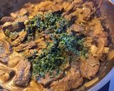 Une image de l'étape 6 de Bœuf sauté aux oignons curry et gingembre.