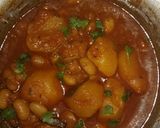 A picture of step 1 of Kim's Beans Bunny chow.