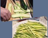 Hình bước làm 2 của món Spaghetti bí ngòi và gà tây viên