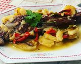 Foto del paso 7 de la receta Paletilla de cabrito al horno al vino blanco verduras y patata