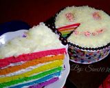 Foto langkah ke 8 dari resep Rainbow Cake (Takaran sendok).