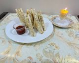 A picture of step 2 of Chicken cheese grilled sandwiches.