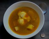 A picture of step 4 of Raw Papaya Fish Miso Soup.