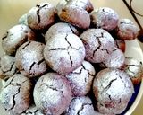 Pas rețetă Biscuiți crinkles sau biscuiți crăpați cu ciocolată și mentă 7 fotografie