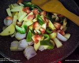 A picture of step 2 of Cabbage mix veg.
