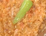 A picture of step 7 of Arvi ki qatlian😋.