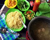 Foto langkah ke 4 dari resep Mie Kuah Cakalang Baso.