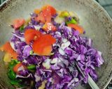 A picture of step 3 of Red cabbage stir fry.