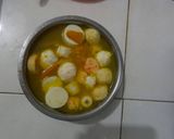 Foto langkah ke 4 dari resep Sup Labu Bakso Shabu.