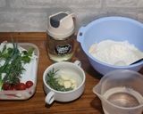 Foto langkah ke 1 dari resep Focaccia Garden.