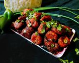A picture of step 5 of Cabbage manchurian.