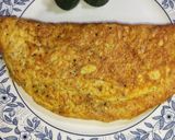 A picture of step 9 of Fluffy Cheese Omelette With Black olives 😋🥚🍽️.