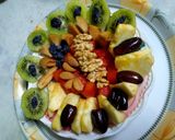A picture of step 3 of Dry/green fruit salad.