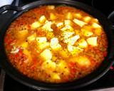 Foto del paso 5 de la receta: Guiso de patatas con jamoncitos de pollo y acelga