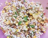 A picture of step 5 of Corn Bhel.