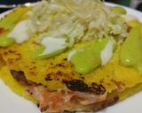 Foto del paso 10 de la receta: Arepa🥯rellena🥩de salteado de carne🧀y verduras🍱🥑🧆