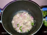 Fried nduma with beef and potato served. with spinach