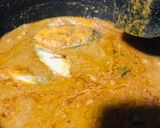 A picture of step 6 of Fish curry.