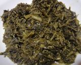 A picture of step 5 of Kienyeji greens.