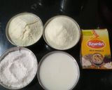 A picture of step 1 of Kesar Milk Peda.