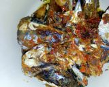 A picture of step 2 of Moi moi/jallof rice /fish.