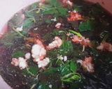 Hình bước làm 1 của món Canh rau dền nấu thịt xay