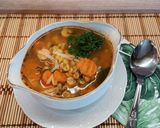 Zöldséges sárgaborsó leves recept fázis 6 fotója