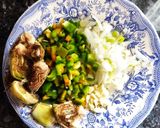 Foto del paso 1 de la receta: Arroz seco con verduras y champiñones