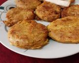 A picture of step 1 of Shami kabab bread Sandwich 😊.