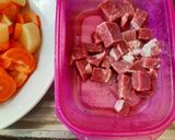 Foto langkah ke 1 dari resep Nasi Sup Daging.