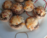 Foto del paso 4 de la receta: Champiñones rellenos de gambas y queso gorgonzola