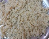 A picture of step 3 of Japanese tabbouleh with millet.