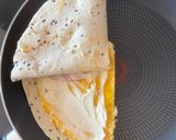 Tortilla lapos tojásos reggeli recept fázis 3 fotója