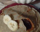 Foto del paso 4 de la receta: Panqueques dulces 🍌 sin huevo + relleno full magnesio 🙈🥑🍫