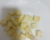 A picture of step 1 of Paneer green peas white gravy.