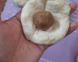 A picture of step 8 of Fuman Koloucheh (Persian Filled Sweet Bread).
