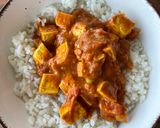 A picture of step 4 of Tofu tikka masala.