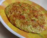 A picture of step 3 of Egg oats uttapam.